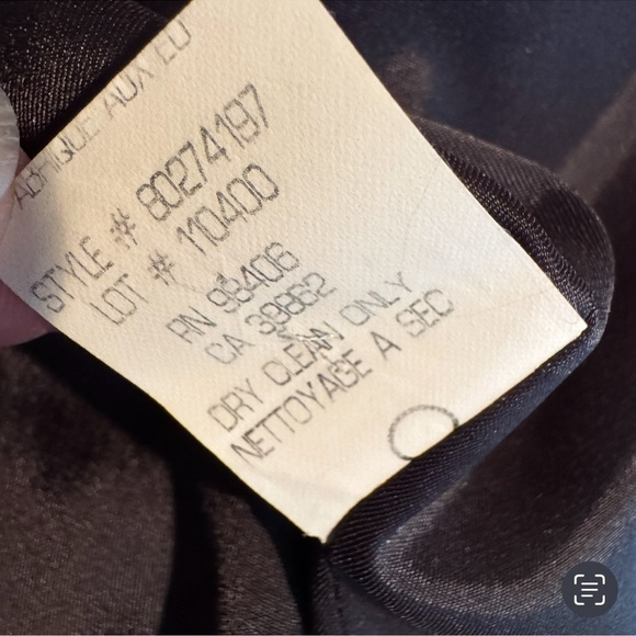 Theory Linen Cotton Blend Blazer Jacket with Ribbon Tie Black Size 8 - Picture 8 of 11